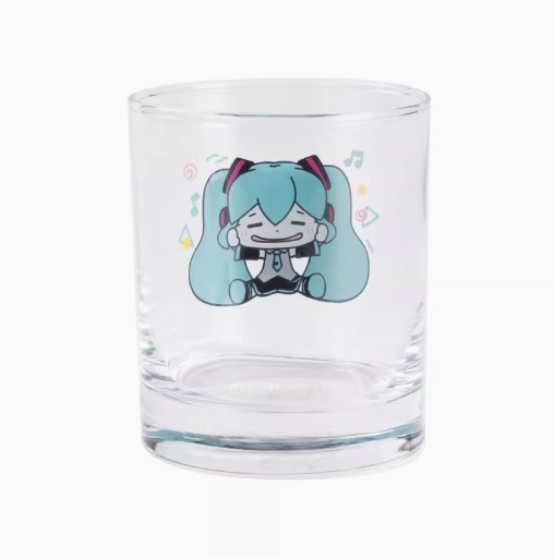 Moeyu Hatsune Miku Pinch Face Series Glass Cup, Cute Transparent Miku Water Cup - Moeyu - Makochan - Belgium - Europe