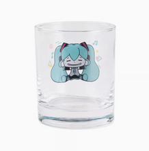 Load image into Gallery viewer, Moeyu Hatsune Miku Pinch Face Series Glass Cup, Cute Transparent Miku Water Cup
