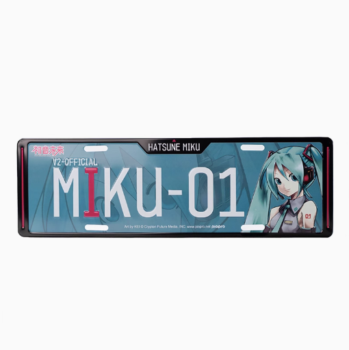 Moeyu Hatsune Miku V2 Art License Plate - Moeyu - Makochan - Belgium - Europe