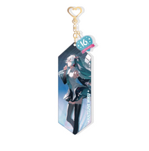 Tải hình ảnh vào trình xem Thư viện, Moeyu Hatsune Miku 16th Anniversary Acrylic Keychain | Official Vocaloid Miku Birthday Commemorative Charm
