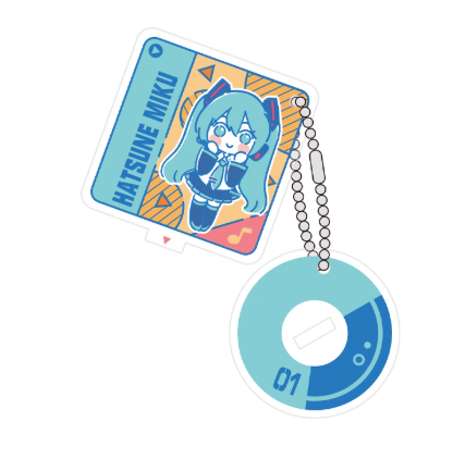 Moeyu Hatsune Miku CD Series Acrylic Keychain | Cute Vocaloid Standee Accessory - Moeyu - Makochan - Belgium - Europe