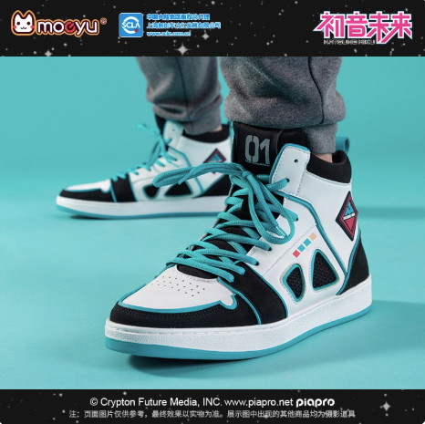 Moeyu Hatsune Miku Space Odyssey High-Top Sneakers - Moeyu - Makochan - Belgium - Europe