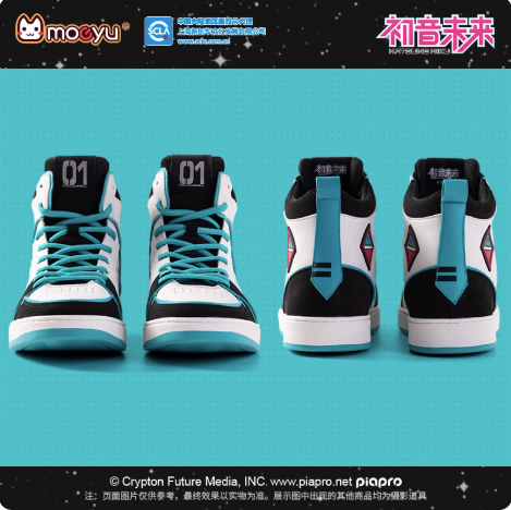 Moeyu Hatsune Miku Space Odyssey High-Top Sneakers - Moeyu - Makochan - Belgium - Europe