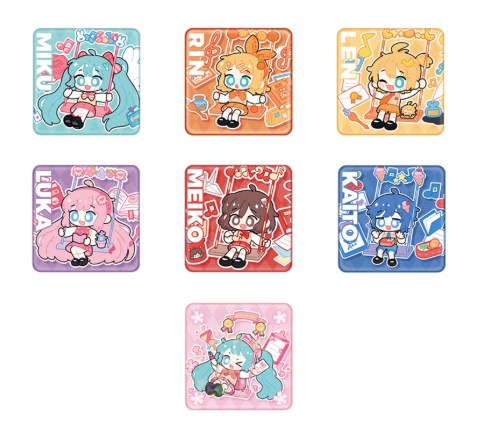 Moeyu Hatsune Miku Swing Theme Tinplate Badge – Miku, Kagamine Rin & Len, MEIKO Anime Merch - Moeyu - Makochan - Belgium - Europe