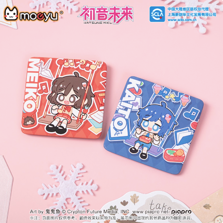 Moeyu Hatsune Miku Swing Theme Tinplate Badge – Miku, Kagamine Rin & Len, MEIKO Anime Merch - Moeyu - Makochan - Belgium - Europe