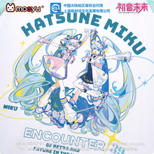 Tải hình ảnh vào trình xem Thư viện, Moeyu Hatsune Miku “Retro Meets Future” Raglan T-Shirt | Official Vocaloid Short Sleeve Top
