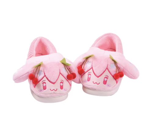 Moeyu Hatsune Miku “Happy Home” Series Plush Slippers | Cute Winter Warm Indoor Shoes | Anti-Slip Anime Miku Homewear - Moeyu - Makochan - Belgium - Europe