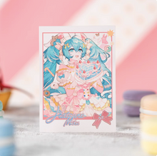 Load image into Gallery viewer, Moeyu Hatsune Miku “Sweet Dream Future” Series Badge, Polaroid Acrylic Stand, Keychain &amp; Laser Ticket | Official Anime Merchandise

