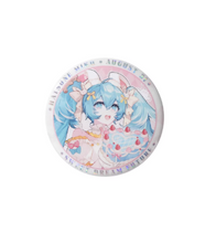 Load image into Gallery viewer, Moeyu Hatsune Miku “Sweet Dream Future” Series Badge, Polaroid Acrylic Stand, Keychain &amp; Laser Ticket | Official Anime Merchandise

