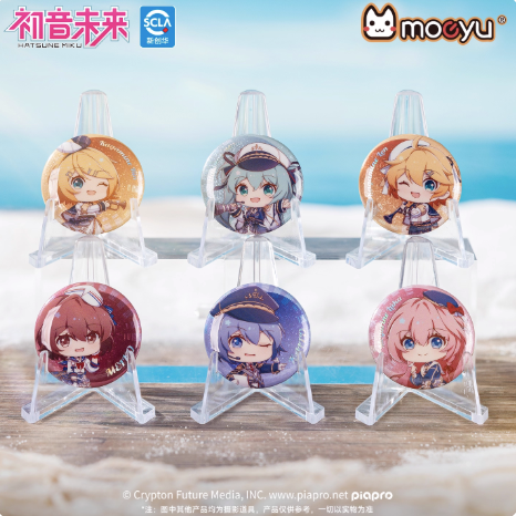Moeyu Hatsune Miku 'Tidal Song' Mini Tin Pin Badge Set - Moeyu - Makochan - Belgium - Europe