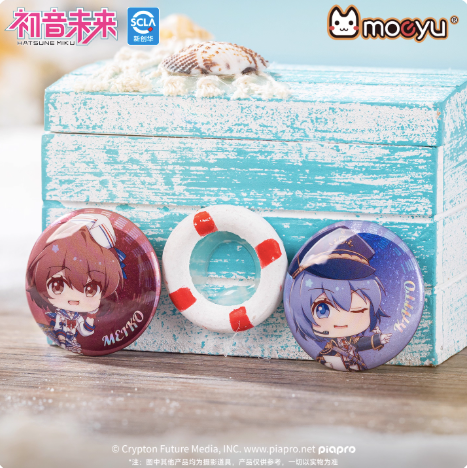 Moeyu Hatsune Miku 'Tidal Song' Mini Tin Pin Badge Set - Moeyu - Makochan - Belgium - Europe