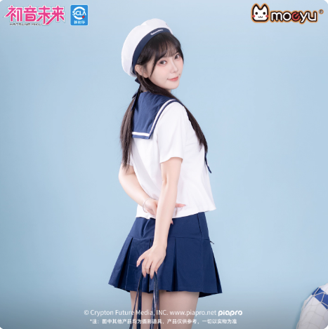 Moeyu Hatsune Miku 'Tidal Song' Summer JK Uniform Set - Pleated Skirt & Top - Moeyu - Makochan - Belgium - Europe