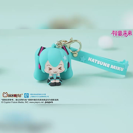 moeyu: Hatsune Miku: Squinting Eyes Series 3D Soft Rubber Pendant
