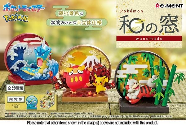Re-Ment - Pokemon - Pokemon Japanese Style Window - Re-ment - Makochan - Belgium - Europe