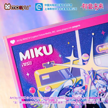 Load image into Gallery viewer, Moeyu Hatsune Miku “Retro &amp; Future Reflection” Series Acrylic Art Board | Collectible Color Plaque
