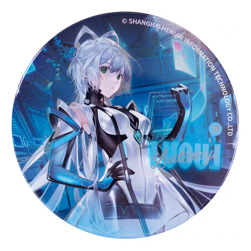 Moeyu Vsinger Luo Tianyi “CODE LUO” Series Large Badge | Official Vsinger Anime Collectible Pin - Moeyu - Makochan - Belgium - Europe