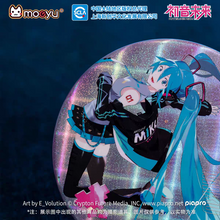 Load image into Gallery viewer, Moeyu Hatsune Miku “E-Sports Heart” Series Large Badge | Official Miku Collectible Pin &amp; Stand Display
