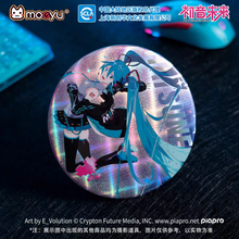 Load image into Gallery viewer, Moeyu Hatsune Miku “E-Sports Heart” Series Large Badge | Official Miku Collectible Pin &amp; Stand Display
