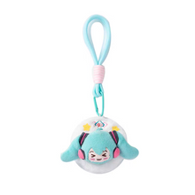 Load image into Gallery viewer, Moeyu Hatsune Miku “Mimi Eyes” Plush Makeup Mirror Keychain | Cute Miku Fluffy Accessory
