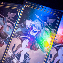 Load image into Gallery viewer, Moeyu Hatsune Miku “Dimensional Discovery” Holographic Ticket | Miku 39 Memorial Collectible
