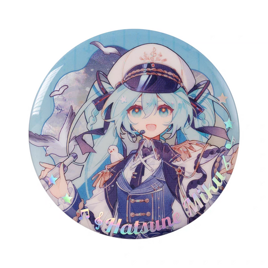 Moeyu Hatsune Miku 'Tidal Song' Tinplate Badge Blind Box - Official Merch - Moeyu - Makochan - Belgium - Europe