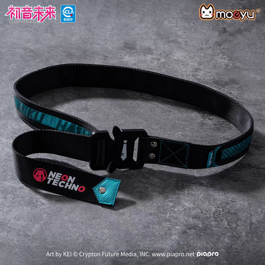 Moeyu Hatsune Miku "Neon Electronic Music" Techwear Tactical Canvas Belt - Moeyu - Makochan - Belgium - Europe