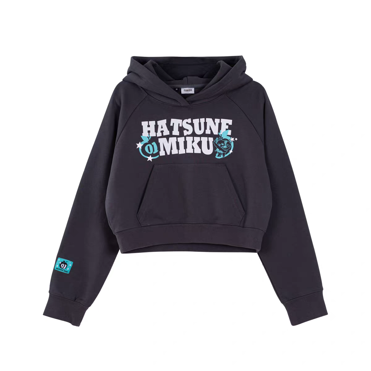 Moeyu Hatsune Miku "Millennium Ice Candy" Series Women's Cropped Hoodie - Y2K Aesthetic Loose Pullover Sweatshirt - Moeyu - Makochan - Belgium - Europe
