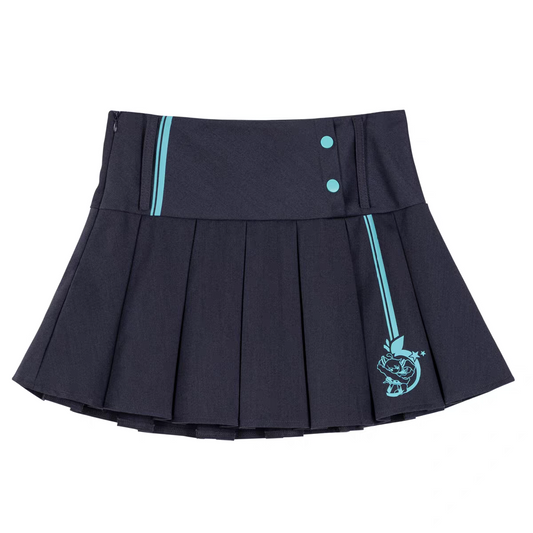 Moeyu Hatsune Miku "Millennium Ice Candy" Series Pleated Skirt - Y2K High-Waist A-Line JK Mini Skirt - Moeyu - Makochan - Belgium - Europe