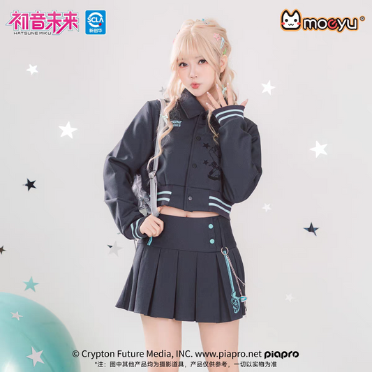Moeyu Hatsune Miku "Millennium Ice Candy" Series Pleated Skirt - Y2K High-Waist A-Line JK Mini Skirt - Moeyu - Makochan - Belgium - Europe