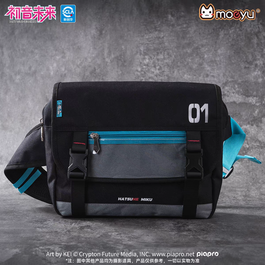 Moeyu Hatsune Miku "Neon Electronic Music" Techwear Messenger Bag - Tactical Cyberpunk Crossbody Shoulder Bag - Moeyu - Makochan - Belgium - Europe
