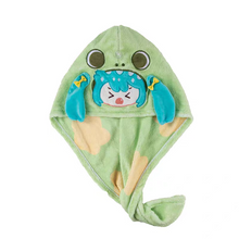 Tải hình ảnh vào trình xem Thư viện, Moeyu Hatsune Miku "Pajama Party" Series Hair Drying Cap - Super Absorbent Microfiber Quick-Dry Bath Hat
