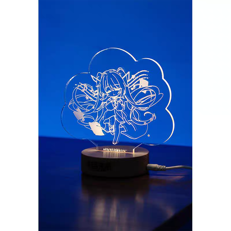 Moeyu Hatsune Miku "Slumbering Dreamscape" Vol. 2 Acrylic Desk Lamp - Aesthetic Anime LED Night Light & Desktop Decor - Moeyu - Makochan - Belgium - Europe