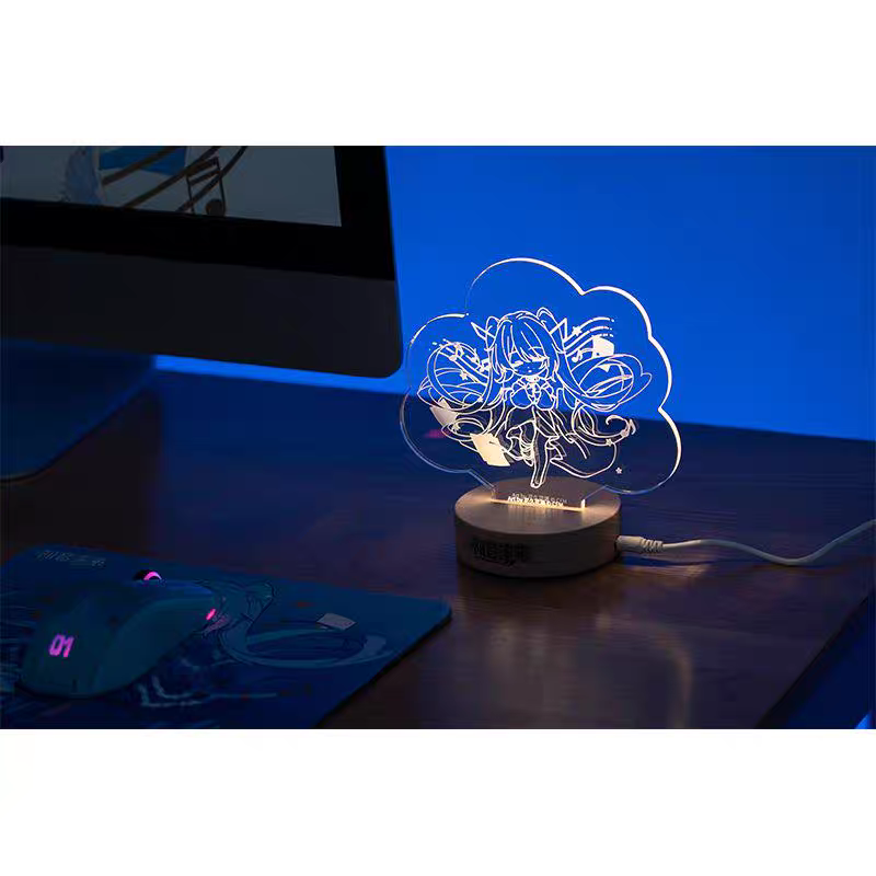 Moeyu Hatsune Miku "Slumbering Dreamscape" Vol. 2 Acrylic Desk Lamp - Aesthetic Anime LED Night Light & Desktop Decor - Moeyu - Makochan - Belgium - Europe