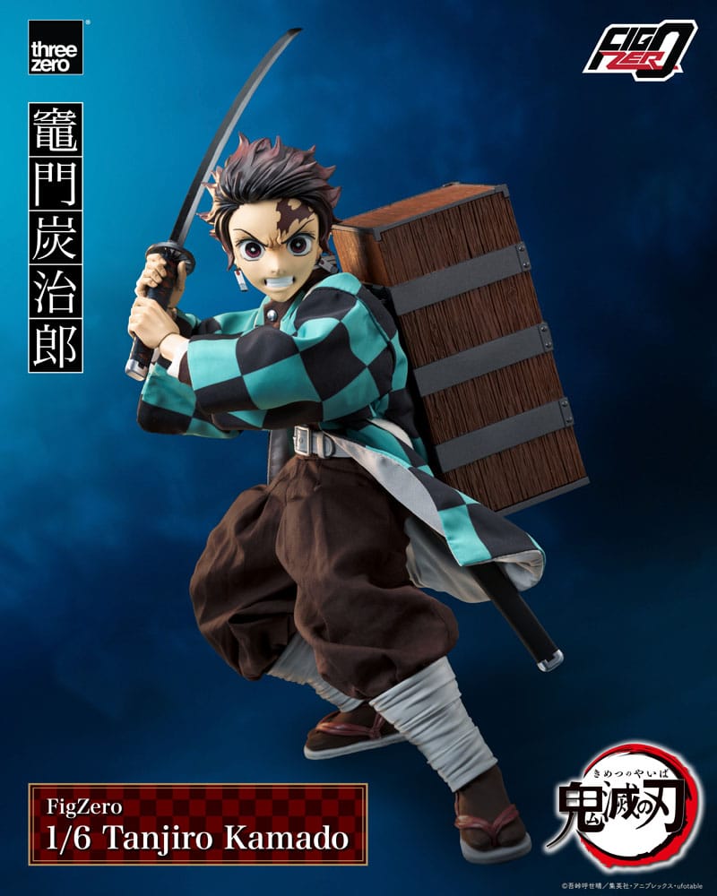 ThreeZero Demon Slayer: Kimetsu no Yaiba FigZero Action Figure 1/6 Tanjiro Kamado 27 cm | Makochan