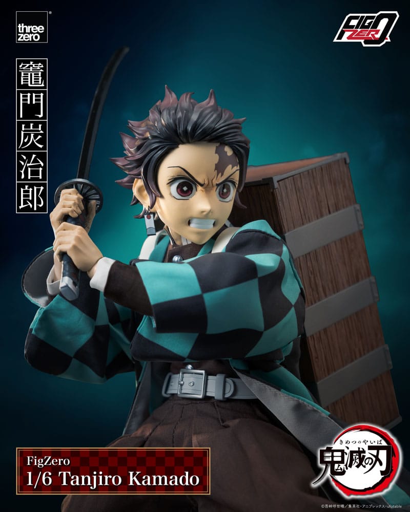 ThreeZero Demon Slayer: Kimetsu no Yaiba FigZero Action Figure 1/6 Tanjiro Kamado 27 cm | Makochan