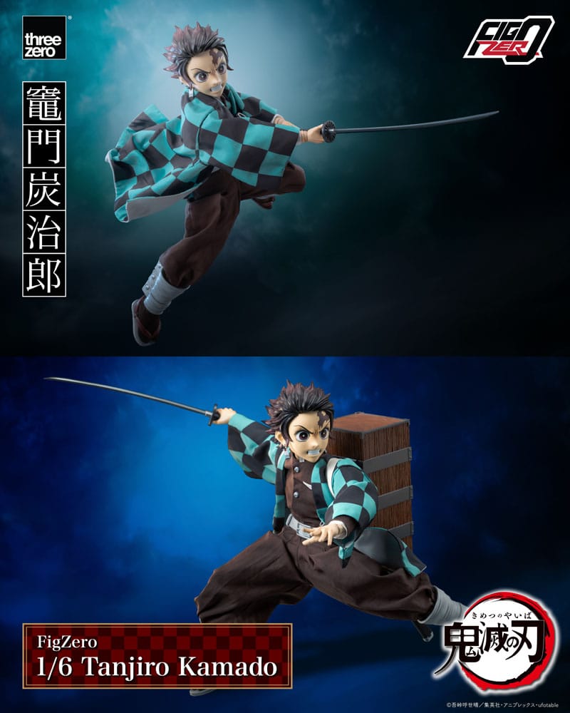 ThreeZero Demon Slayer: Kimetsu no Yaiba FigZero Action Figure 1/6 Tanjiro Kamado 27 cm | Makochan