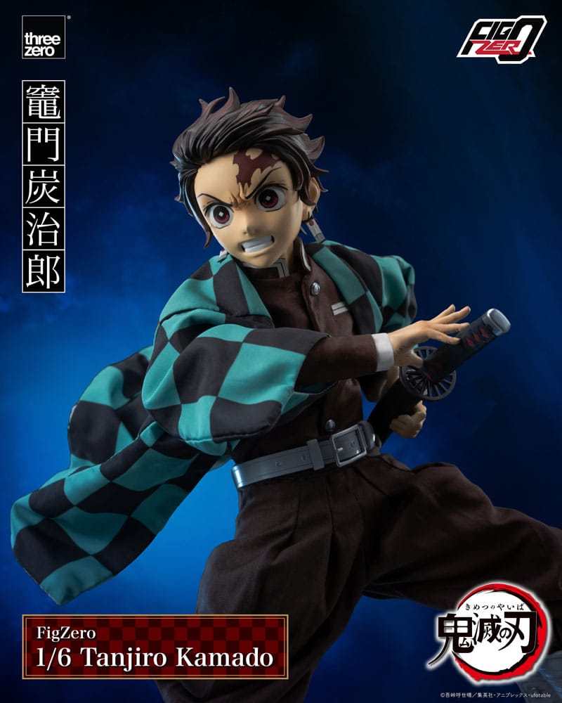 ThreeZero Demon Slayer: Kimetsu no Yaiba FigZero Action Figure 1/6 Tanjiro Kamado 27 cm | Makochan