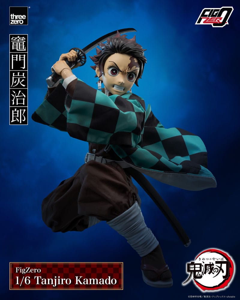 ThreeZero Demon Slayer: Kimetsu no Yaiba FigZero Action Figure 1/6 Tanjiro Kamado 27 cm | Makochan