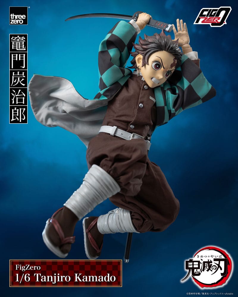 ThreeZero Demon Slayer: Kimetsu no Yaiba FigZero Action Figure 1/6 Tanjiro Kamado 27 cm | Makochan