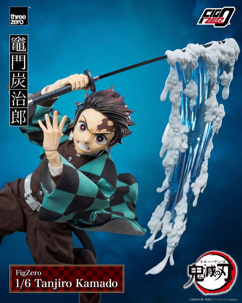 ThreeZero Demon Slayer: Kimetsu no Yaiba FigZero Action Figure 1/6 Tanjiro Kamado 27 cm | Makochan