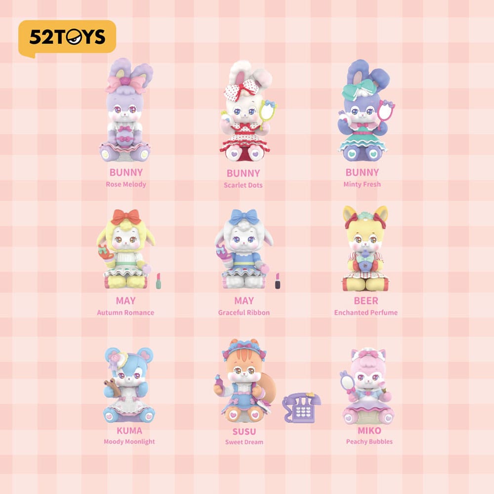 52TOYS FuwaFuwa Blind Box Figures Assortment Glamour Cutie 9 cm (8) | Makochan