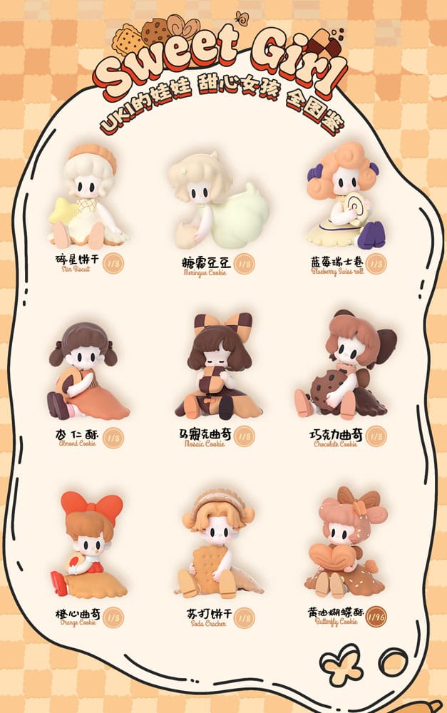 52TOYS Uki Blind Box Figures Assortment Midnight Tea Party Limited Edition 7 cm (8) | Makochan
