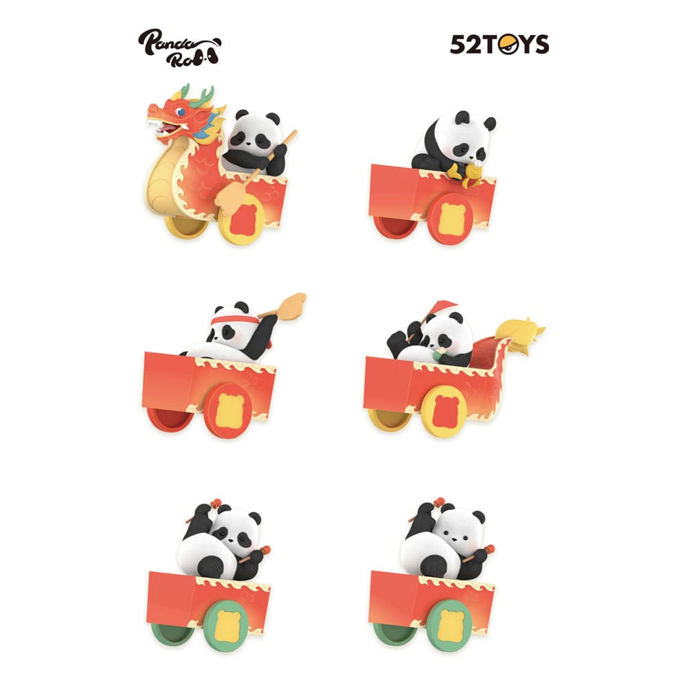 52TOYS Panda Roll Blind Box Figures Assortment Dragon Boat Racing 10 cm (4) | Makochan