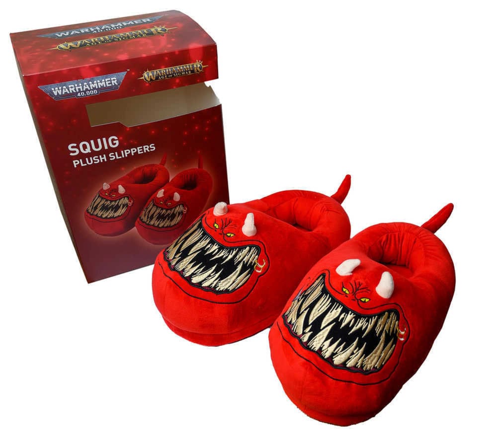 AAA Merchandise Warhammer 40,000 Slippers Red Squig Slippers (One Size) | Makochan