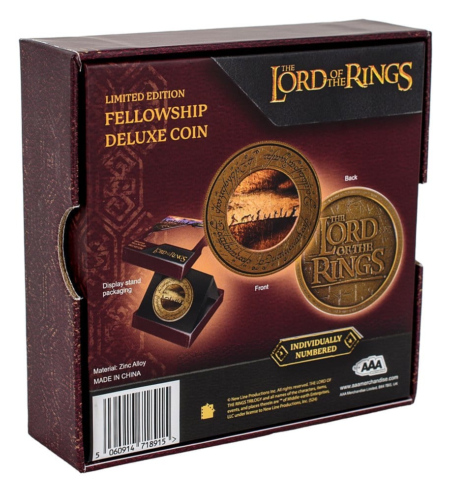 AAA Merchandise Lord of the Rings Coin with Display Stand The Fellowship | Makochan