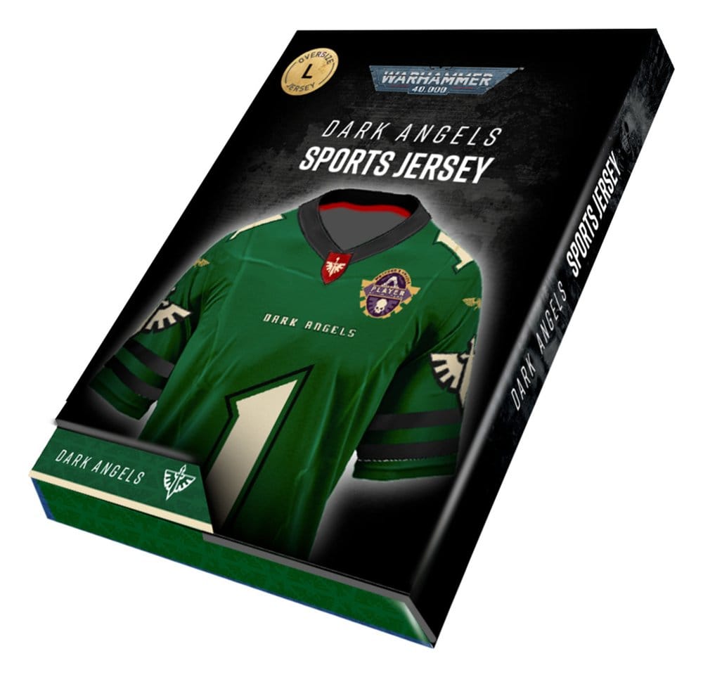 AAA Merchandise Warhammer 40,000 Sports Jersey Shirt Dark Angels | Makochan