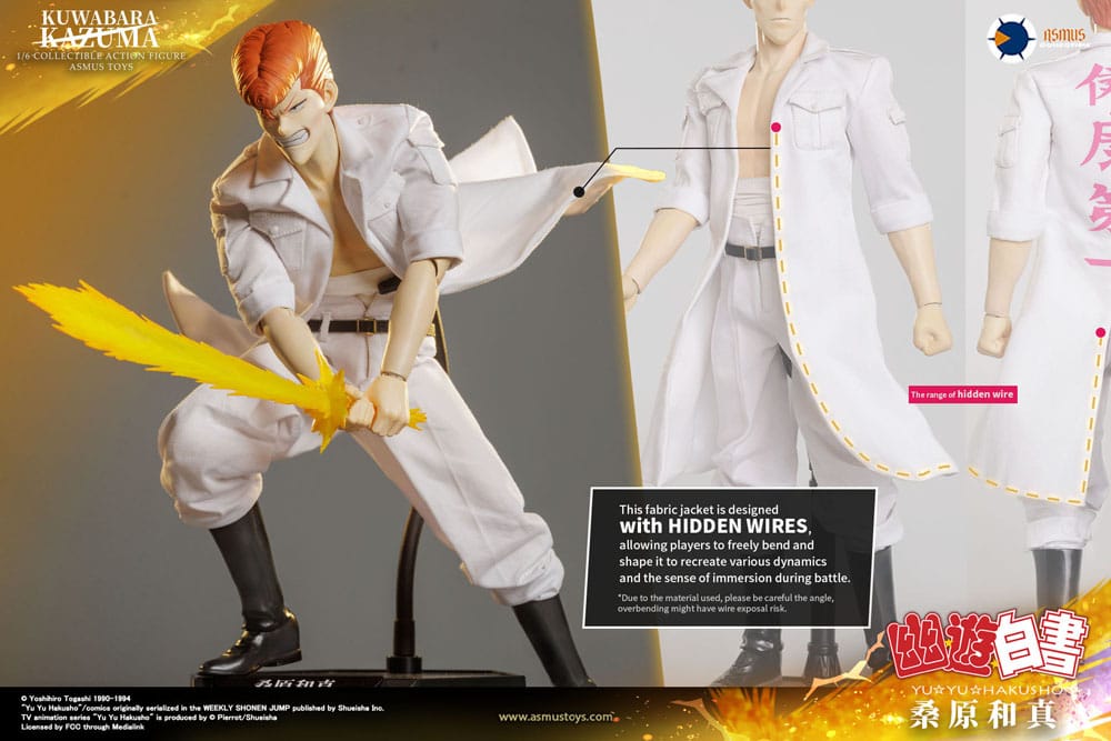 Asmus Collectible Toys Yu Yu Hakusho Action Figure 1/6 Kazuma Kuwabara (Luxury Version) 30 cm | Makochan