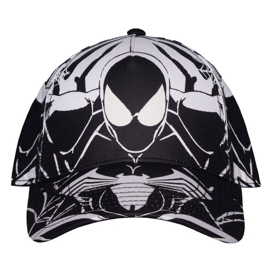 Difuzed Spider-Man Baseball Cap Black & White All-over-Print | Makochan