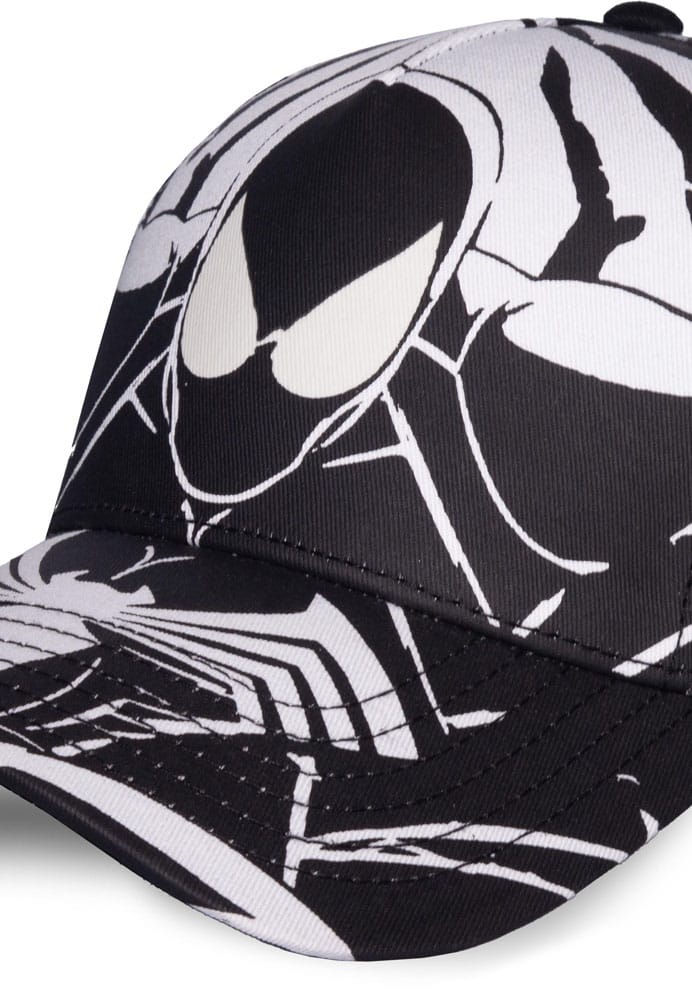 Difuzed Spider-Man Baseball Cap Black & White All-over-Print | Makochan
