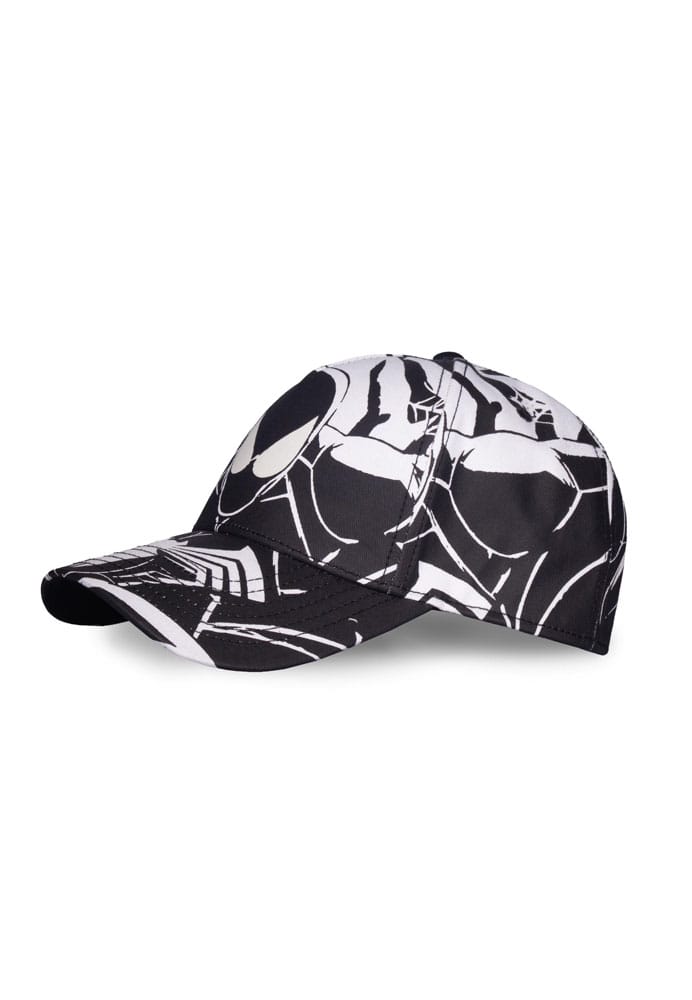 Difuzed Spider-Man Baseball Cap Black & White All-over-Print | Makochan